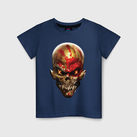 Детская футболка хлопок с принтом Five Finger Death Punch в Санкт-Петербурге, 100% хлопок | круглый вырез горловины, полуприлегающий силуэт, длина до линии бедер | 5fdp | ffdp | five finger death punch | got your six | groove metal | metal | rock | skull | грув метал | рок