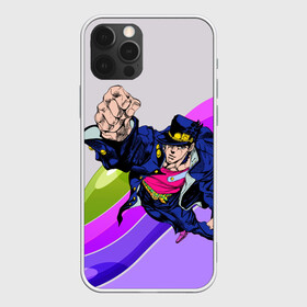 Чехол для iPhone 12 Pro с принтом Jojo Jotaro в Санкт-Петербурге, силикон | область печати: задняя сторона чехла, без боковых панелей | Тематика изображения на принте: adventure | anime | bizzare | jo jo | jojo | logo | manga | аниме | араки | ахегао | джо | джо джо | джоджо | жижа | жожа | жожо | йойо | лого | манга | мульт | мультфильм | отаку | сериал | символ | хирохико | юри | яой