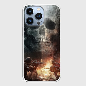 Чехол для iPhone 13 Pro с принтом Battlefield Череп в Санкт-Петербурге,  |  | Тематика изображения на принте: battlefield | ак 47 | батла | баттл | война | огонь | омон | оружие | перестрелка | стрелялка | череп