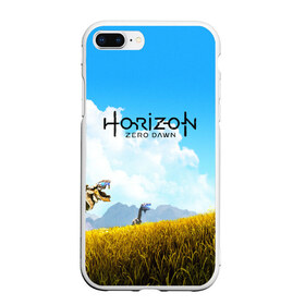 Чехол для iPhone 7Plus/8 Plus матовый с принтом Horizon Zero Dawn в Санкт-Петербурге, Силикон | Область печати: задняя сторона чехла, без боковых панелей | aloy | game | horizon zero dawn | hunter | machine | mecha | robot | snow | spear | the frozen wilds | weapon | игры | постапокалипсис | роботы | фентези | элой