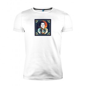 Мужская футболка премиум с принтом Musk Icon в Санкт-Петербурге, 92% хлопок, 8% лайкра | приталенный силуэт, круглый вырез ворота, длина до линии бедра, короткий рукав | elon | elon musk | sapcex | tesla | илон маск | наука