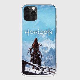 Чехол для iPhone 12 Pro с принтом HORIZON ZERO DAWN в Санкт-Петербурге, силикон | область печати: задняя сторона чехла, без боковых панелей | aloy | game | horizon zero dawn | hunter | machine | mecha | robot | snow | spear | the frozen wilds | weapon | игры | постапокалипсис | роботы | фентези | элой