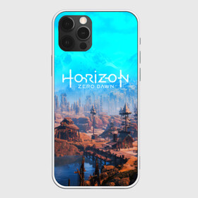 Чехол для iPhone 12 Pro с принтом HORIZON ZERO DAWN в Санкт-Петербурге, силикон | область печати: задняя сторона чехла, без боковых панелей | aloy | game | horizon zero dawn | hunter | machine | mecha | robot | snow | spear | the frozen wilds | weapon | игры | постапокалипсис | роботы | фентези | элой