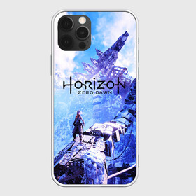 Чехол для iPhone 12 Pro с принтом Horizon Zero Dawn в Санкт-Петербурге, силикон | область печати: задняя сторона чехла, без боковых панелей | aloy | game | horizon zero dawn | hunter | machine | mecha | robot | snow | spear | the frozen wilds | weapon | игры | постапокалипсис | роботы | фентези | элой