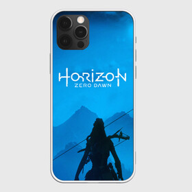 Чехол для iPhone 12 Pro с принтом HORIZON ZERO DAWN в Санкт-Петербурге, силикон | область печати: задняя сторона чехла, без боковых панелей | aloy | game | horizon zero dawn | hunter | machine | mecha | robot | snow | spear | the frozen wilds | weapon | игры | постапокалипсис | роботы | фентези | элой