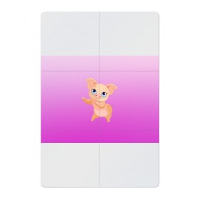 Магнитный плакат 2Х3 с принтом Танцующая свинка в Санкт-Петербурге, Полимерный материал с магнитным слоем | 6 деталей размером 9*9 см | Тематика изображения на принте: 2019 | голубоглазая | новыйгод | поросенок | пятачок | розовый | свинка | символгода | танцующаясвинка | танцы