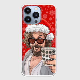 Чехол для iPhone 13 Pro с принтом Лебовски Санта в Санкт-Петербурге,  |  | balls | big lebowski | bowling | film | happy christmas | movie | santa claus | skittles | большой лебовски | боулинг | дед мороз | кегли | кино | колпак | красная шапка | новый год | праздник | рождество | с новым годом | санта клаус