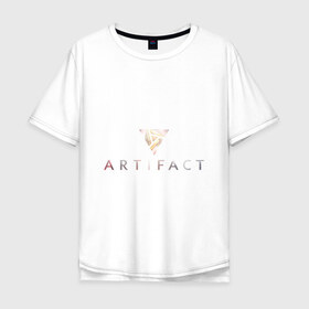 Мужская футболка хлопок Oversize с принтом Logotip game в Санкт-Петербурге, 100% хлопок | свободный крой, круглый ворот, “спинка” длиннее передней части | Тематика изображения на принте: 