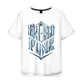Мужская футболка хлопок Oversize с принтом Логотип Фростпанк в Санкт-Петербурге, 100% хлопок | свободный крой, круглый ворот, “спинка” длиннее передней части | frostpunk | фростпанк