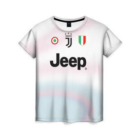 Женская футболка 3D с принтом Juventus EA Sports в Санкт-Петербурге, 100% полиэфир ( синтетическое хлопкоподобное полотно) | прямой крой, круглый вырез горловины, длина до линии бедер | champions | easports | league | ronaldo | италия | кришитано | лига | роналдо | чемпионов | ювентус