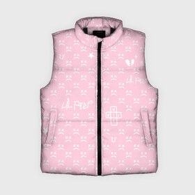 Женский жилет утепленный 3D с принтом Lil Peep pink pattern в Санкт-Петербурге,  |  | benz truck | girls | gustav ahr | heart | hip hop | lil | lil peep | look at the sky tonight | love | peep | rap | rose | лил | лилпип | паттерн | пип | рэп | хип хоп | эмо | эмо реп