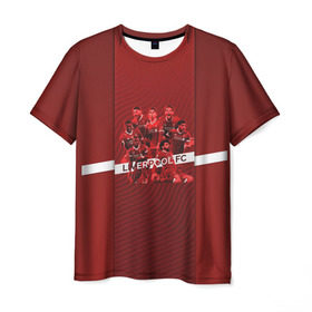 Мужская футболка 3D с принтом Liverpool FC в Санкт-Петербурге, 100% полиэфир | прямой крой, круглый вырез горловины, длина до линии бедер | firmino | lfc | liverpool | liverpool fc | mane | shaqiri | ливерпуль | фирмино | фк | футбол | футбольный клуб англии | шакири