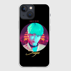 Чехол для iPhone 13 mini с принтом BTS. Suga в Санкт-Петербурге,  |  | army | bangtan | beyond | boys | bts | j hope | jimin | jin | jungkook | k pop | rm | scene | suga | the | v | армия | арэма | бтс | ви | джей хоупа | сюги | чимина | чина | чонгука