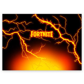 Поздравительная открытка с принтом FORTNITE FIRESTORM в Санкт-Петербурге, 100% бумага | плотность бумаги 280 г/м2, матовая, на обратной стороне линовка и место для марки
 | fortnite | fortnite 2 | fortnite x маршмелло | ikonik | marshmello | ninja | ninja streamer | storm | thunder | иконик | ниндзя | фортнайт | фортнайт 2 | фортнайт глава 2