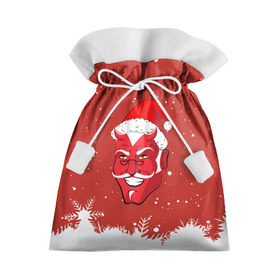 Подарочный 3D мешок с принтом Сатана Санта в Санкт-Петербурге, 100% полиэстер | Размер: 29*39 см | 2019 |  снег | агрессивный санта | дед мороз | демон | дьявол | злой санта | злость | новогодний | новый год | новый год 2019 | опасность | санта | сантасатана | сатана | снежинки