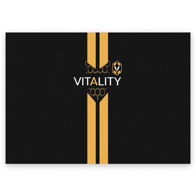 Поздравительная открытка с принтом FUT FIFA Vitality team 2019 в Санкт-Петербурге, 100% бумага | плотность бумаги 280 г/м2, матовая, на обратной стороне линовка и место для марки
 | champions league | fifa | game. easports | team | ultimate | лига | фифа | чемпионов