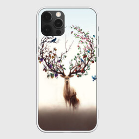 Чехол для iPhone 12 Pro Max с принтом Олень с ветвями вместо рог в Санкт-Петербурге, Силикон |  | бабочка | волшебство | деревья | лес | листья | оленёнок | природа | птица | сказка | фрукты | цветы