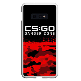 Чехол для Samsung S10E с принтом CSGO - Danger Zone в Санкт-Петербурге, Силикон | Область печати: задняя сторона чехла, без боковых панелей | Тематика изображения на принте: asiimov | beast | counter | counter strike | counterstrike | cs go | cs:go | csgo | danger | global | hyper | offensive | strike | zone | азимов | гоу | контер | контр | контра | контрстрайк | страйк | сы пщ