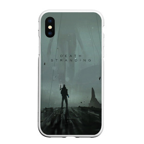 Чехол для iPhone XS Max матовый с принтом Death Stranding в Санкт-Петербурге, Силикон | Область печати: задняя сторона чехла, без боковых панелей | Тематика изображения на принте: bridges | death stranding | game | hideo kojima | kojima productions | man | norman reedus | scar | sony interactive entertainment | suit | tie | игры | кодзима