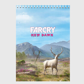 Скетчбук с принтом Far Cry New Dawn в Санкт-Петербурге, 100% бумага
 | 48 листов, плотность листов — 100 г/м2, плотность картонной обложки — 250 г/м2. Листы скреплены сверху удобной пружинной спиралью | action adventure | county | cry | dawn | far | farcry | highwaymen | hope | lo | mickey | montana | new | newdawn | sisters | twin | близнецы | боевик | лу | микки | приключение | хайвеймен