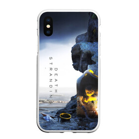 Чехол для iPhone XS Max матовый с принтом Death Stranding exclusive в Санкт-Петербурге, Силикон | Область печати: задняя сторона чехла, без боковых панелей | bridges | death stranding | game | hideo kojima | kojima productions | man | norman reedus | scar | sony interactive entertainment | suit | tie | игры | кодзима