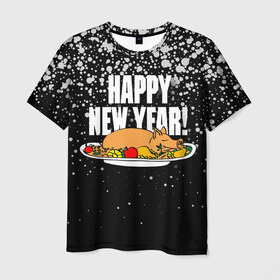 Мужская футболка 3D с принтом Happy New Year! в Санкт-Петербурге, 100% полиэфир | прямой крой, круглый вырез горловины, длина до линии бедер | 2019




  | food | happy new year | merry christmas | pig | еда | новый год | рождество | свинья