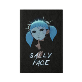 Обложка для паспорта матовая кожа с принтом Sally Face (6) в Санкт-Петербурге, натуральная матовая кожа | размер 19,3 х 13,7 см; прозрачные пластиковые крепления | face | fisher | larry johnson | mask | sally | sally face | sally fisher | демоны | духи | маска | призраки | салли | салли фейс | салли фишер | фейс