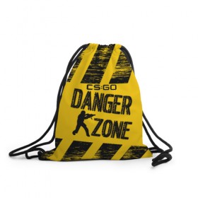 Рюкзак-мешок 3D с принтом Counter-Strike: Danger Zone в Санкт-Петербурге, 100% полиэстер | плотность ткани — 200 г/м2, размер — 35 х 45 см; лямки — толстые шнурки, застежка на шнуровке, без карманов и подкладки | 