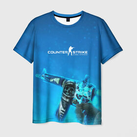 Мужская футболка 3D с принтом CS GO:Desolate Space в Санкт-Петербурге, 100% полиэфир | прямой крой, круглый вырез горловины, длина до линии бедер | awp | counter strike | cyber sport | game | skin | sport | авп | игры | скин