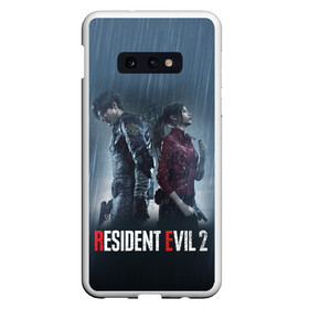 Чехол для Samsung S10E с принтом Resident Evil 2 Remake в Санкт-Петербурге, Силикон | Область печати: задняя сторона чехла, без боковых панелей | 2019 | biohazard | blood | corporation | corps | evil | horror | remake | resident | survival | umbrella | zombie | амбрелла | выживание | зла | зомби | корпорация | кровь | обитель | ремейк | ужасы