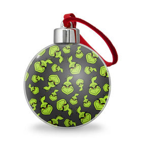 Ёлочный шар с принтом The Grinch в Санкт-Петербурге, Пластик | Диаметр: 77 мм | Тематика изображения на принте: grinch | гринч | новый год | рождество
