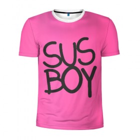 Мужская футболка 3D спортивная с принтом Susboy в Санкт-Петербурге, 100% полиэстер с улучшенными характеристиками | приталенный силуэт, круглая горловина, широкие плечи, сужается к линии бедра | baby | cry | lil peep | lil peep cry baby | pink | susboy | камуфляж | лил | лилпип | пип | розовый | розовый камуфляж