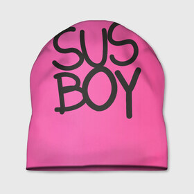Шапка 3D с принтом Susboy в Санкт-Петербурге, 100% полиэстер | универсальный размер, печать по всей поверхности изделия | baby | cry | lil peep | lil peep cry baby | pink | susboy | камуфляж | лил | лилпип | пип | розовый | розовый камуфляж