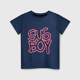 Детская футболка хлопок с принтом Susboy в Санкт-Петербурге, 100% хлопок | круглый вырез горловины, полуприлегающий силуэт, длина до линии бедер | baby | cry | lil peep | lil peep cry baby | pink | susboy | камуфляж | лил | лилпип | пип | розовый | розовый камуфляж