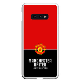 Чехол для Samsung S10E с принтом Manchester United в Санкт-Петербурге, Силикон | Область печати: задняя сторона чехла, без боковых панелей | манчестер | манчестер юнайтед | футбол