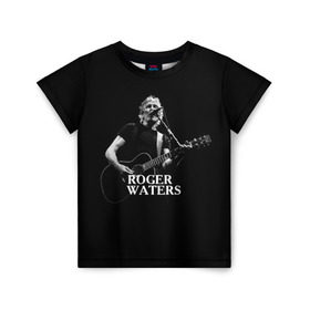 Детская футболка 3D с принтом Roger Waters, Pink Floyd в Санкт-Петербурге, 100% гипоаллергенный полиэфир | прямой крой, круглый вырез горловины, длина до линии бедер, чуть спущенное плечо, ткань немного тянется | Тематика изображения на принте: roger waters | джордж уотерс | композитор | певец | поэт