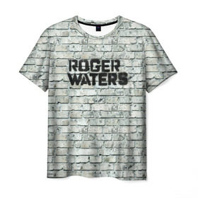 Мужская футболка 3D с принтом Roger Waters. The Wall в Санкт-Петербурге, 100% полиэфир | прямой крой, круглый вырез горловины, длина до линии бедер | pink floyd | roger waters | джордж уотерс | композитор | певец | поэт