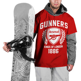 Накидка на куртку 3D с принтом Арсенал в Санкт-Петербурге, 100% полиэстер |  | arsenal | gooner | gunners | арсенал | канониры | клубная | лондон | фанатская | футбол | футбольная | футбольный клуб | футбольный клуб arsenal