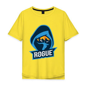 Мужская футболка хлопок Oversize с принтом Rogue E-sports в Санкт-Петербурге, 100% хлопок | свободный крой, круглый ворот, “спинка” длиннее передней части | Тематика изображения на принте: 