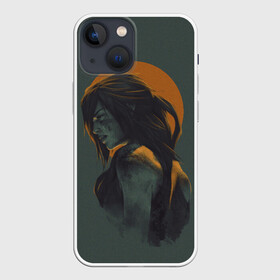 Чехол для iPhone 13 mini с принтом Lara Croft в Санкт-Петербурге,  |  | art | game | illustration | lara croft | shadow of the tomb raider | tomb raider | арт | девушка | игра | лара крофт | расхитительница гробниц | рисунок | солнце | томб райдер