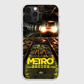 Чехол для iPhone 12 Pro с принтом METRO EXODUS в Санкт-Петербурге, силикон | область печати: задняя сторона чехла, без боковых панелей | ak47 | metro 2033 | metro exodus | апокалипсис | артем | глуховский | дорога | маски | ночь | оружие | поезд | противогаз | сталкеры