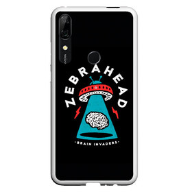 Чехол для Honor P Smart Z с принтом Zebrahead - Brain Invaders в Санкт-Петербурге, Силикон | Область печати: задняя сторона чехла, без боковых панелей | album | brain | core | invaders | mind | rapcore | rock | ufo | zebrahead | альбом | зебрахед | мозг