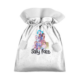 Подарочный 3D мешок с принтом Sally Face в Санкт-Петербурге, 100% полиэстер | Размер: 29*39 см | Тематика изображения на принте: sally face | гизмо | девид | девочка | игра | лари | ларри | мальчик | маска | мрачная | на лице | пых | с протезом | сал | сали | салли | салли фейс | фейс | фэйс | эддисон | эшли