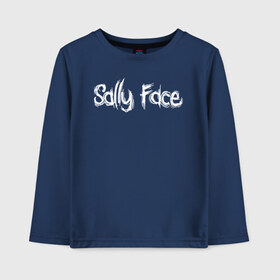 Детский лонгслив хлопок с принтом Sally Face в Санкт-Петербурге, 100% хлопок | круглый вырез горловины, полуприлегающий силуэт, длина до линии бедер | sally face | гизмо | девид | девочка | игра | лари | ларри | мальчик | маска | мрачная | на лице | пых | с протезом | сал | сали | салли | салли фейс | фейс | фэйс | эддисон | эшли