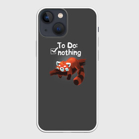 Чехол для iPhone 13 mini с принтом To Do: Nothing в Санкт-Петербурге,  |  | ленивец | лень | панда