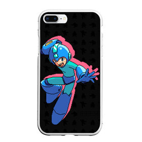 Чехол для iPhone 7Plus/8 Plus матовый с принтом Mega Man (pixel art) Black в Санкт-Петербурге, Силикон | Область печати: задняя сторона чехла, без боковых панелей | 8 bit | 8bit | art | dendy | famicom | game | games | japan | japanese | man | mega | mega man | megaman | nes | pixel | pixel art | pixelart | retro | video games | videogames