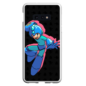 Чехол для Samsung S10E с принтом Mega Man (pixel art) Black в Санкт-Петербурге, Силикон | Область печати: задняя сторона чехла, без боковых панелей | 8 bit | 8bit | art | dendy | famicom | game | games | japan | japanese | man | mega | mega man | megaman | nes | pixel | pixel art | pixelart | retro | video games | videogames