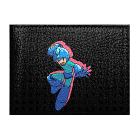 Обложка для студенческого билета с принтом Mega Man (pixel art) Black в Санкт-Петербурге, натуральная кожа | Размер: 11*8 см; Печать на всей внешней стороне | 8 bit | 8bit | art | dendy | famicom | game | games | japan | japanese | man | mega | mega man | megaman | nes | pixel | pixel art | pixelart | retro | video games | videogames