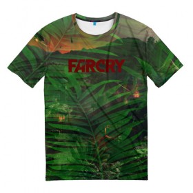 Мужская футболка 3D с принтом FARCRY в Санкт-Петербурге, 100% полиэфир | прямой крой, круглый вырез горловины, длина до линии бедер | 