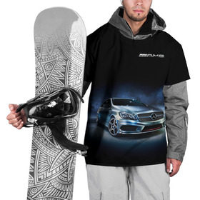 Накидка на куртку 3D с принтом Mercedes AMG в Санкт-Петербурге, 100% полиэстер |  | car | mercedes | mercedes   benz | motorsport | автомобиль | автоспорт | мерседес | спорткар